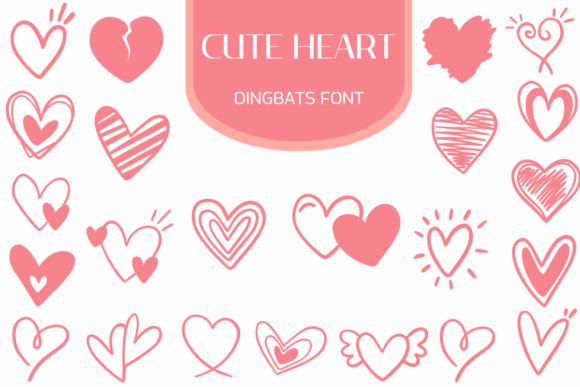 Cute Heart Font - Featured Image