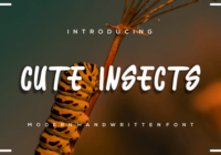 Cute Insects Font - Featured Image
