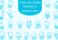 Cute Jellyfish Doodles Font - Featured Image