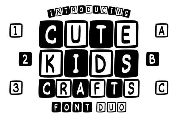 Cute Kids Crafts Font - Featured Image