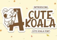 Cute Koala Font - Featured Image