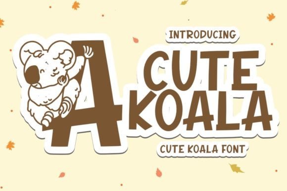 Cute Koala Font - Featured Image