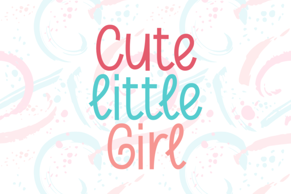 Cute Little Girl Font - Featured Image