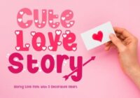 Cute Love Story Font - Featured Image