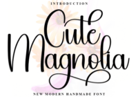 Cute Magnolia Font - Featured Image