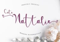 Cute Nattalie Font - Featured Image