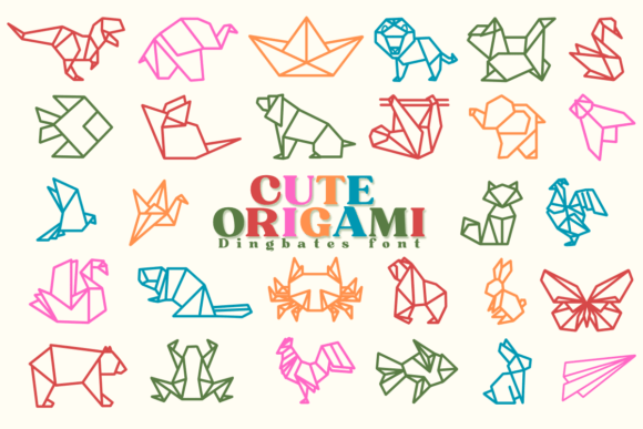 Cute Origami Font - Featured Image