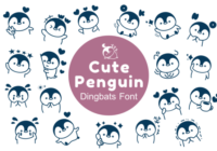 Cute Penguin Font - Featured Image
