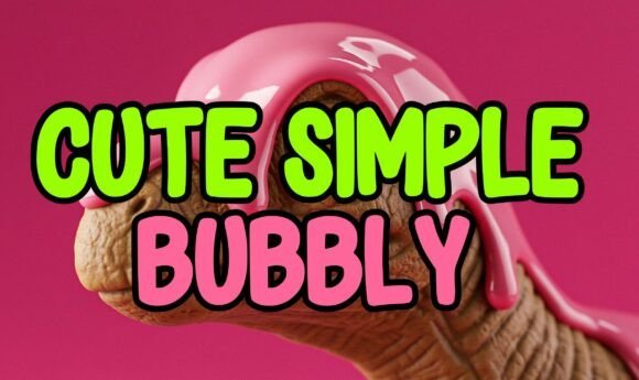 Cute Simple Bubbly Font - Featured Image