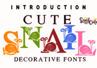 Cute Snail Font - Featured Image
