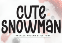 Cute Snowman Font - Featured Image
