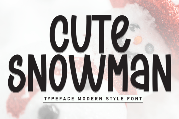 Cute Snowman Font - Featured Image