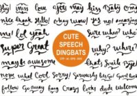 Cute Speech Font - Featured Image