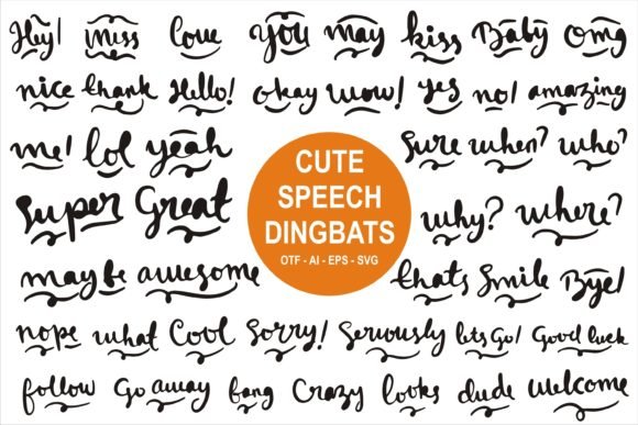 Cute Speech Font - Featured Image