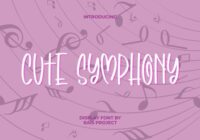 Cute Symphony Font - Featured Image