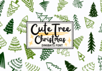 Cute Tree Christmas Font - Featured Image
