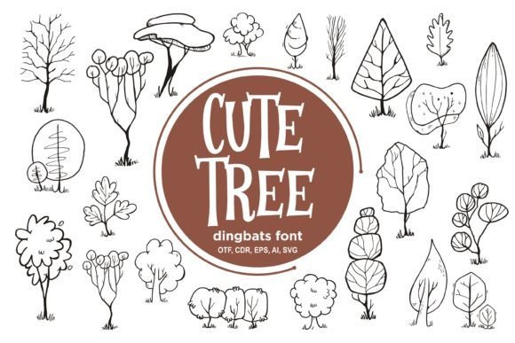 Cute Tree Font - Featured Image