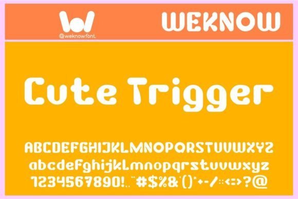 Cute Trigger Font - Featured Image