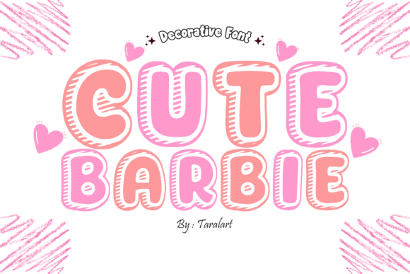 Cutebarbie Regular Font - Featured Image