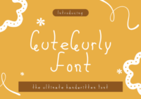 Cutecurly Font - Featured Image