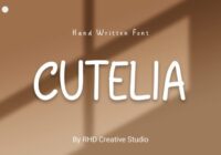 Cutelia Font - Featured Image