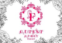 Cutest Curly Font Monogram Font - Featured Image