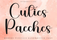 Cuties Paeches Font - Featured Image