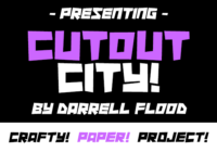 Cutout City Font - Featured Image