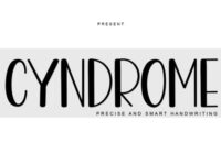 Cyndrome Font - Featured Image
