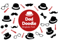 Dad Doodle Font - Featured Image