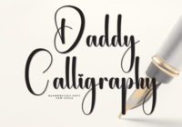 Daddy Calligraphy Font - Featured Image
