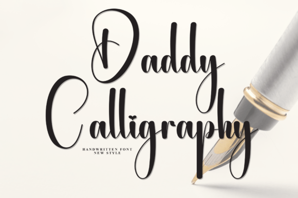 Daddy Calligraphy Font - Featured Image