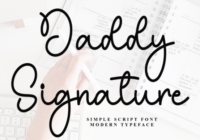 Daddy Signature Font - Featured Image