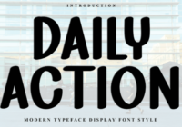 Daily Action Font - Featured Image