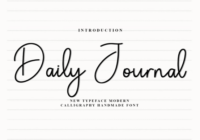Daily Journal Font - Featured Image