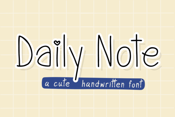 Daily Note Font - Featured Image