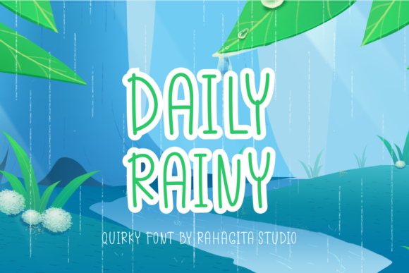 Daily Rainy Font - Featured Image