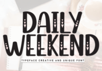 Daily Weekend Font - Featured Image