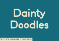 Dainty Doodles Font - Featured Image
