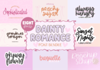 Dainty Romance Script Bundle Font - Featured Image