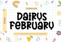 Dairys February Font - Featured Image