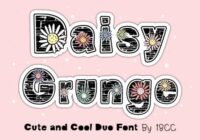 Daisy Grunge Font - Featured Image