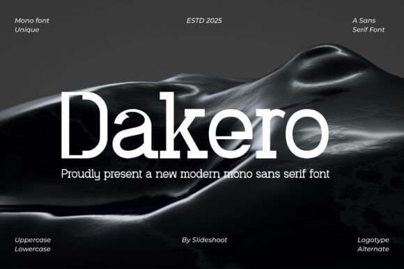 Dakero Font - Featured Image