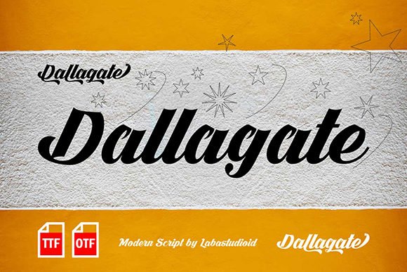 Dallagate Font - Featured Image