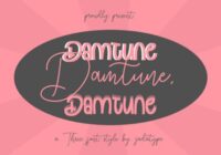 Damtune Trio Font - Featured Image