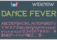 Dance Fever Font - Featured Image