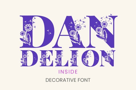 Dandelion Inside Font - Featured Image
