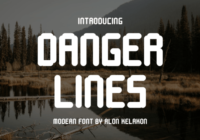 Danger Lines Font - Featured Image