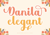 Danila Elegant Font - Featured Image