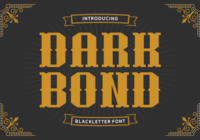 Dark Bond Font - Featured Image